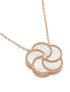 18K rose gold flower necklace